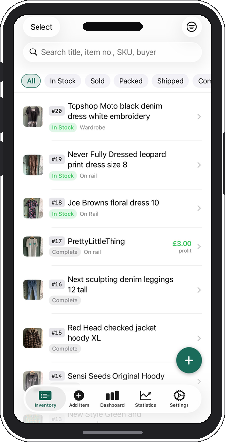 Inventory list
